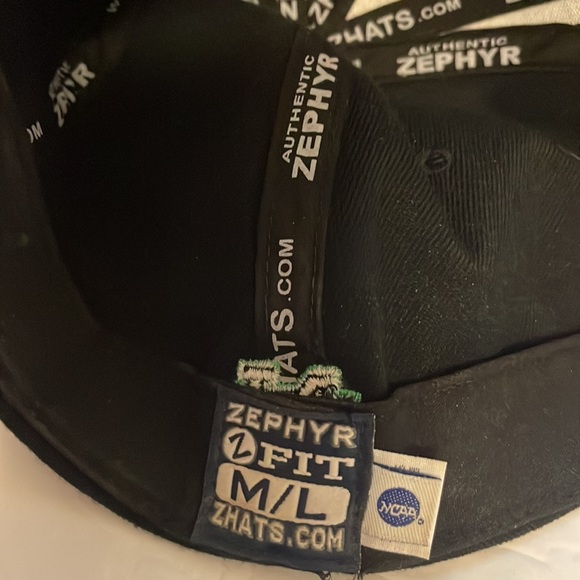 Notre Dame fighting Irish black and green Shamrock baseball hat cap Zephyr Zhat - Picture 9 of 9